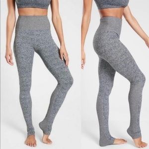 Athleta Gray High-Waisted Leggings